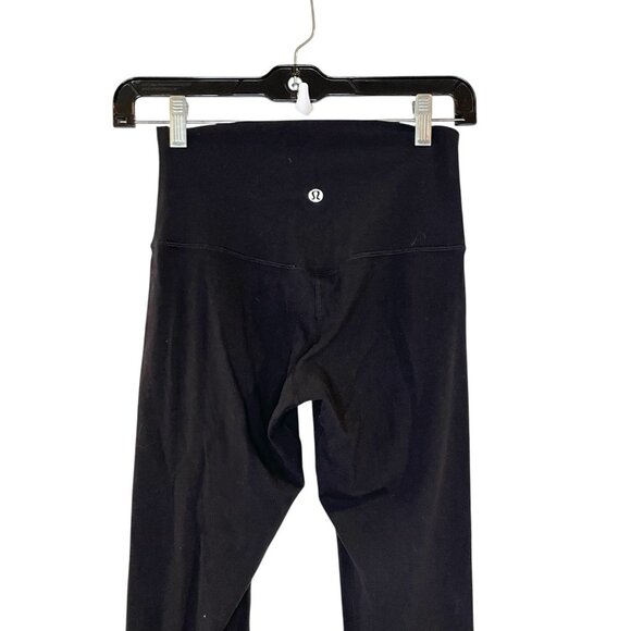 Lululemon Align Crop 21" Leggings Black‎ Solid Size 4 - Picture 4 of 5